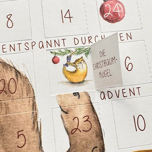 Adventskalender-Klappkarte Weihnachtsyoga