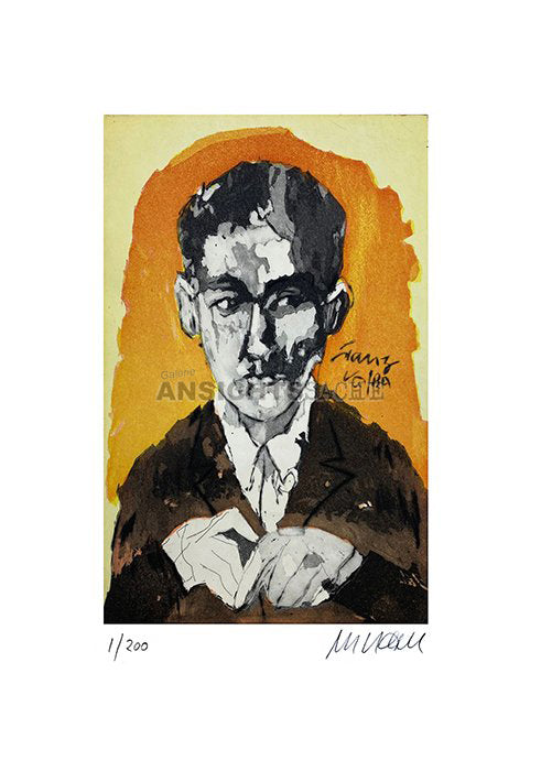 Farbradierung und Aquatinta "Franz Kafka"
