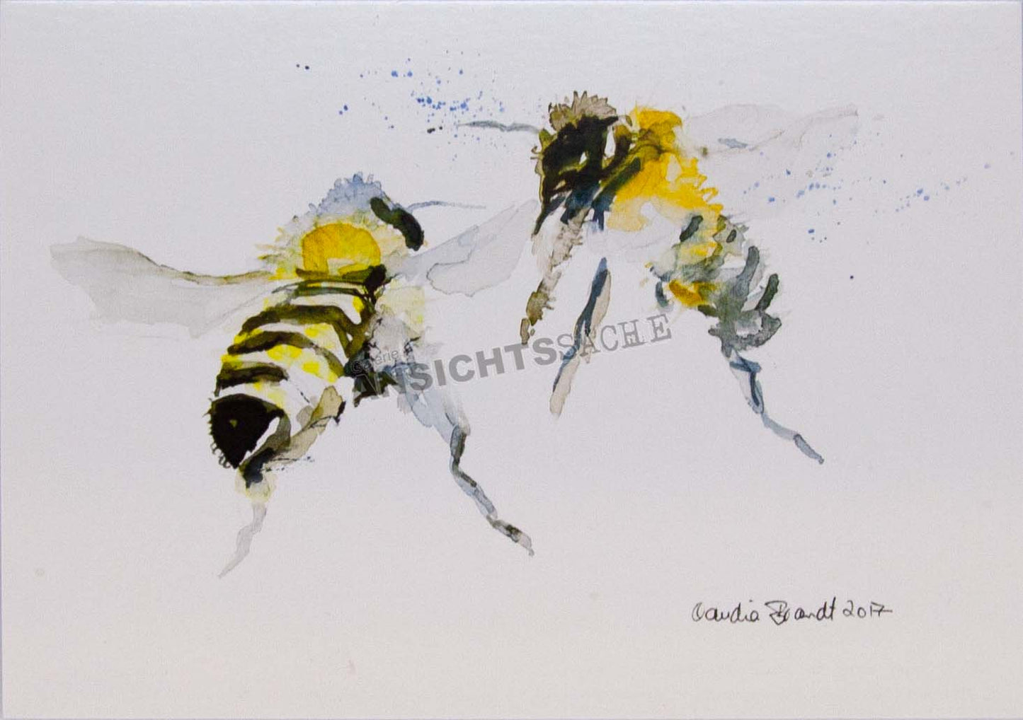 Postkarte "Claudia Brandt - Bienen im Gespräch"