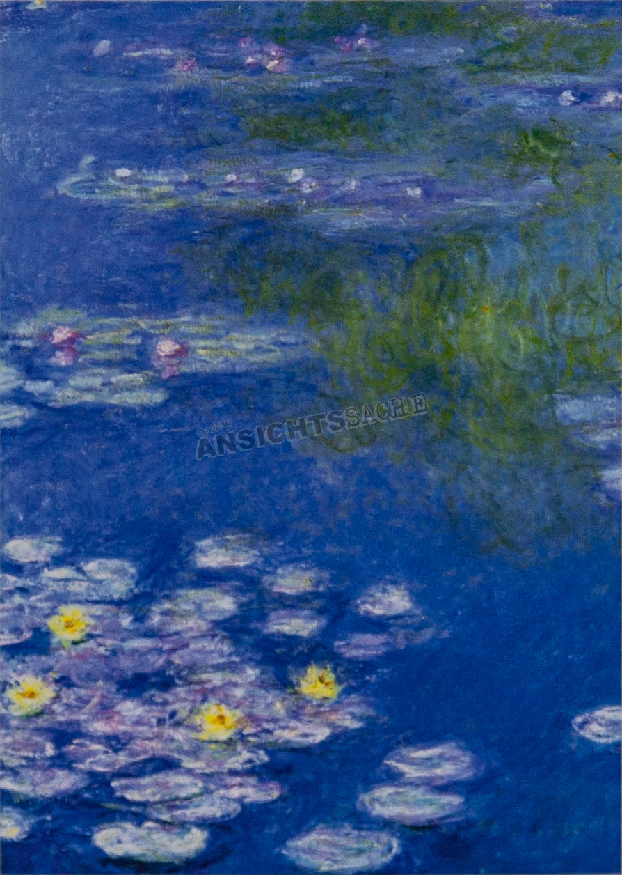 Postkarte "Claude Monet - Seerosen (Ausschnitt)"