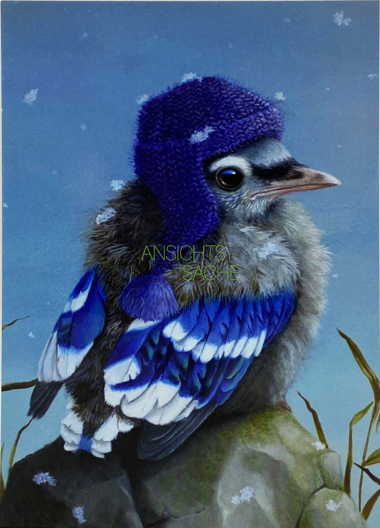 Weihnachtskarte "Suzan Visser - Der erste Schnee"