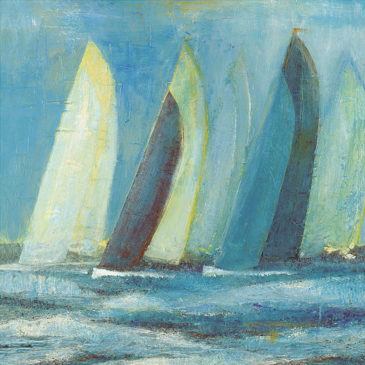 Segelbild "Blue Race"