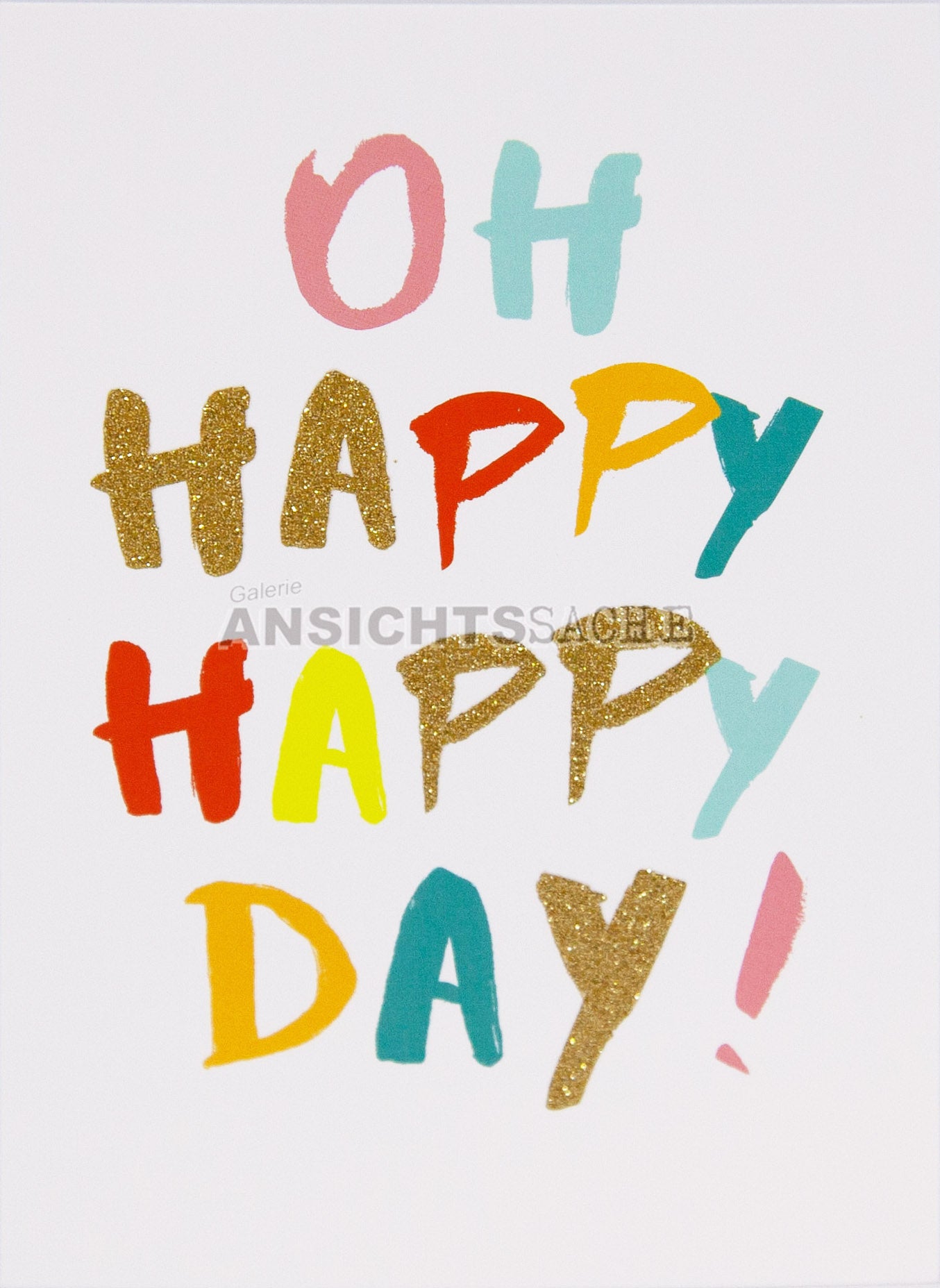 Postkarte "OH HAPPY HAPPY DAY!"