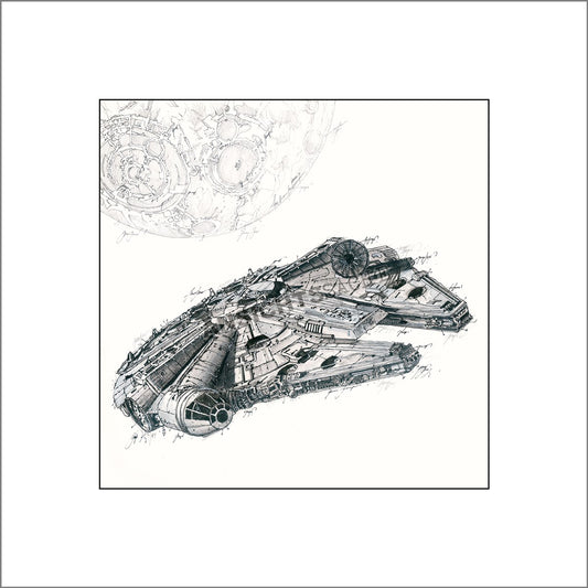 Kunstdruck "Millenium Falcon"