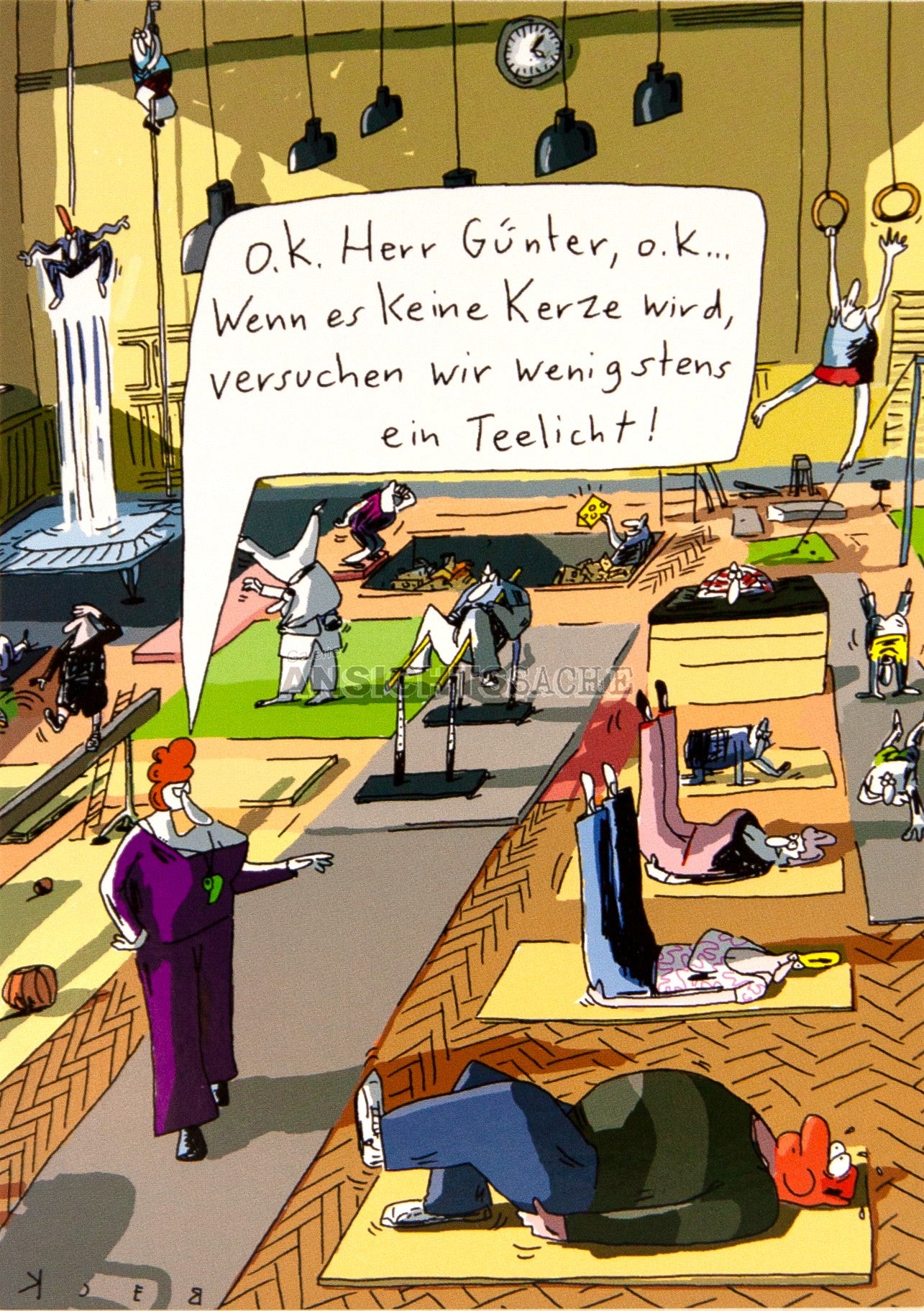 Postkarte "Keine Kerze"