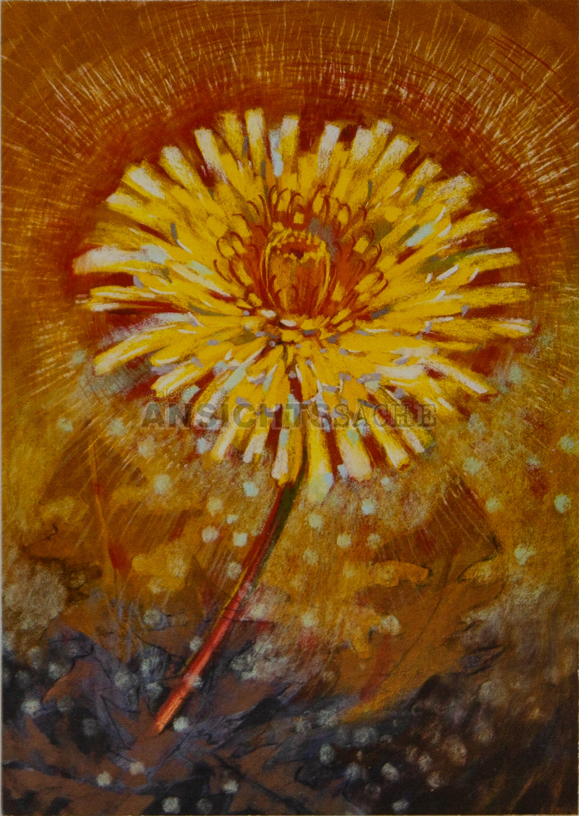 Postkarte "Loes Botman - Löwenzahn II"