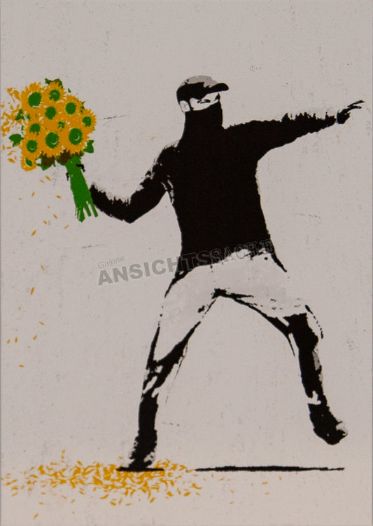 Postkarte "Banksy - Time for a Green Change"