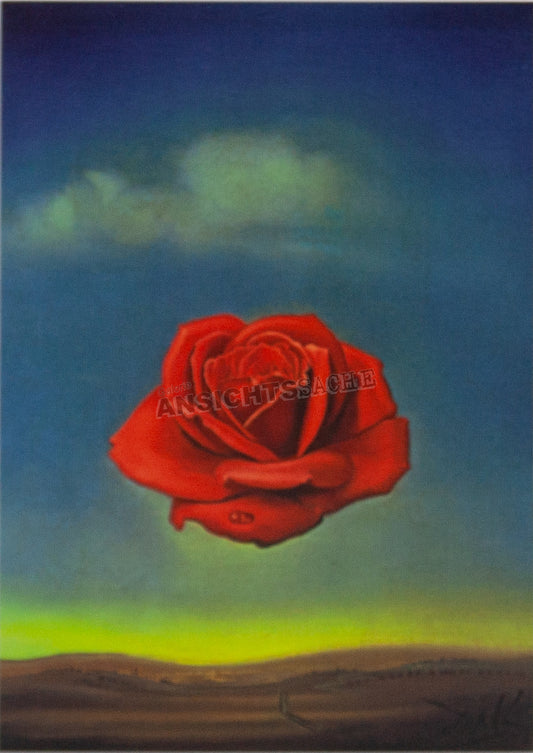Postkarte "Salvador Dali - Meditative Rose"