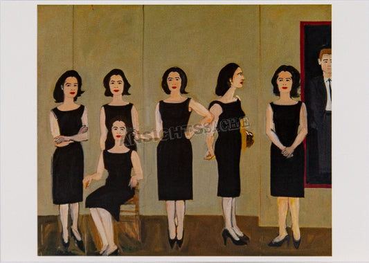 Postkarte "Alex Katz - The black dress"