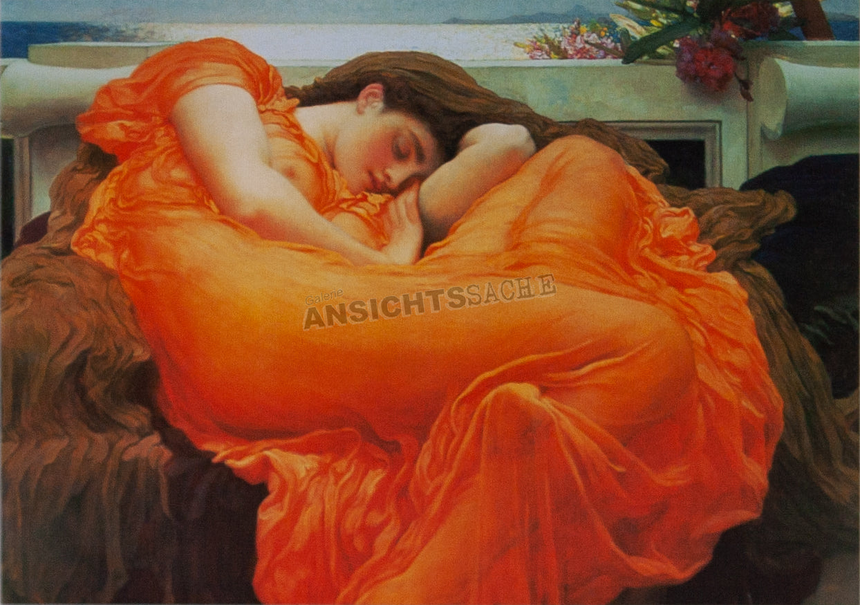 Postkarte "Frederic Leighton - Flaming June (Ausschnitt)"