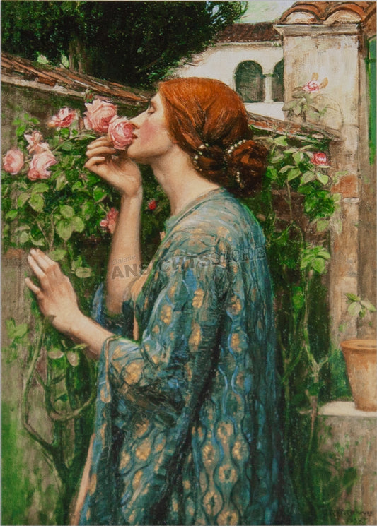 Postkarte "John William Waterhouse - Die Seele der Rose"