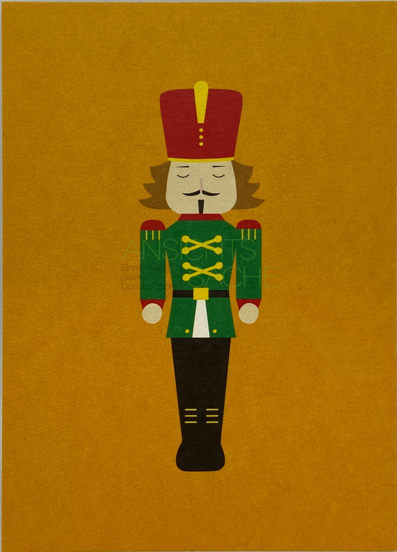 Weihnachtskarte "Nussknacker - Merry Christmas"