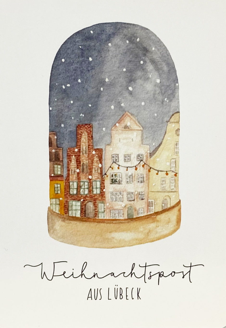 Weihnachtskarte "Weihnachtspost aus Lübeck"