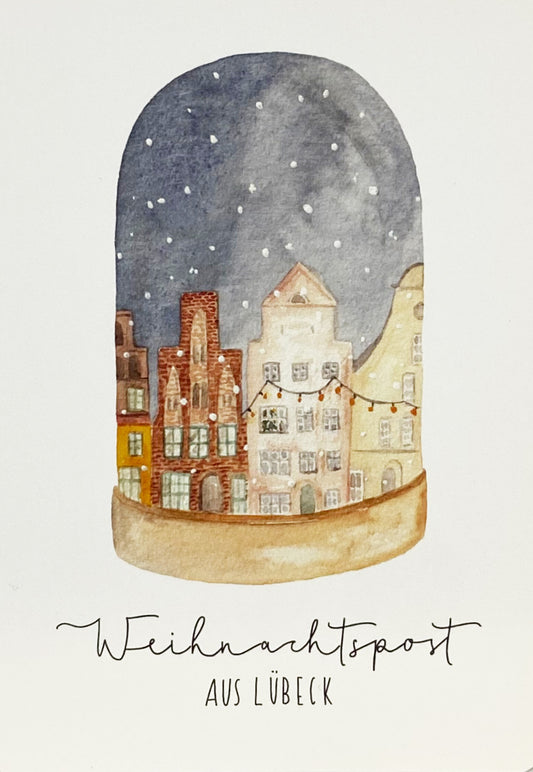 Weihnachtskarte "Weihnachtspost aus Lübeck"