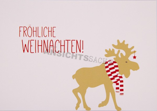 Weihnachtskarte &quot;Hirsch&quot;